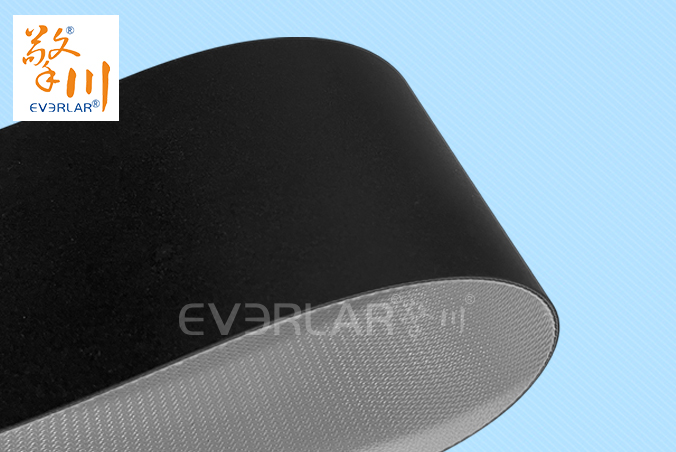 黑色啞光PVC輸送帶耐磨防滑食品電子輸送機分揀線傳送帶