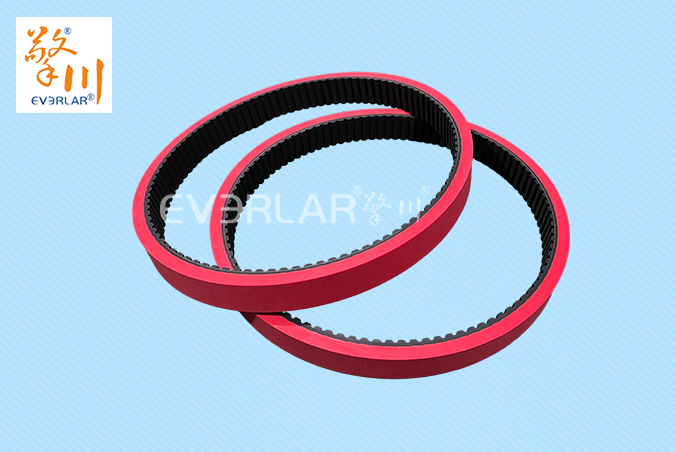 橡膠同步帶加紅膠耐磨防滑立式包裝機(jī)枕式包裝機(jī)無縫拉膜帶傳動帶